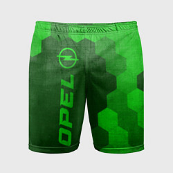 Мужские спортивные шорты Opel - green gradient по-вертикали