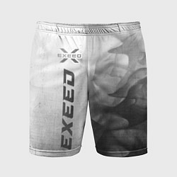 Шорты спортивные мужские Exeed - white gradient по-вертикали, цвет: 3D-принт