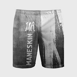 Мужские спортивные шорты Maneskin - grey gradient по-вертикали