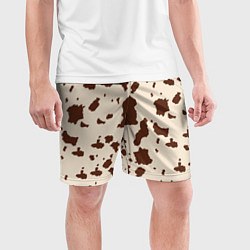 Шорты спортивные мужские Коровьи пятна, цвет: 3D-принт — фото 2