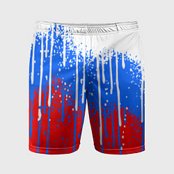 Шорты спортивные мужские Патриот - флаг, цвет: 3D-принт