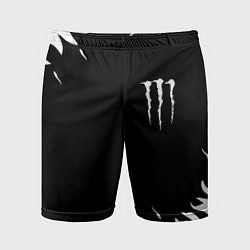 Мужские спортивные шорты Monster energy fire white