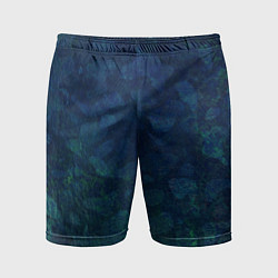 Мужские спортивные шорты Абстракция - marine camouflage