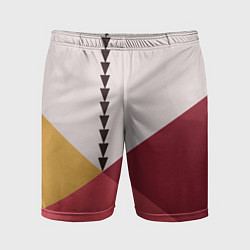 Шорты спортивные мужские Колор-блок фруктовый чиа пудинг, цвет: 3D-принт