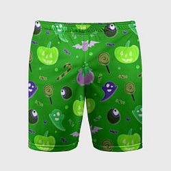 Мужские спортивные шорты Halloween green