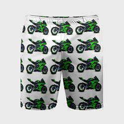 Мужские спортивные шорты Motorbike green