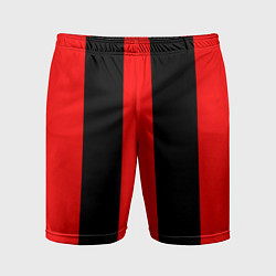 Мужские спортивные шорты Color black red lines
