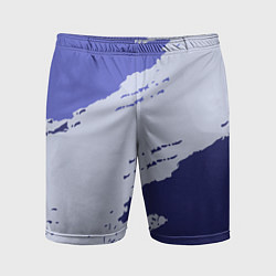 Мужские спортивные шорты Сине-голубые неравномерные полосы