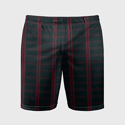 Мужские спортивные шорты Color dark cage red stripes