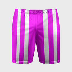 Мужские спортивные шорты Color white pink stripes