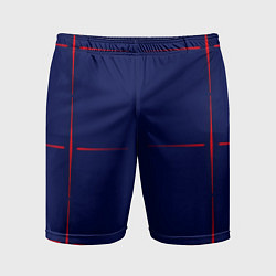 Мужские спортивные шорты Color blue red stripes