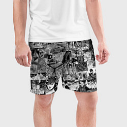 Шорты спортивные мужские Horror World of Junji Ito, цвет: 3D-принт — фото 2