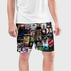 Шорты спортивные мужские Linkin Park - обложки альбомов и песен, цвет: 3D-принт — фото 2