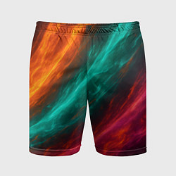 Шорты спортивные мужские Разноцветное движение, цвет: 3D-принт