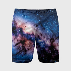 Шорты спортивные мужские Фантастический космос звёзды и туманности, цвет: 3D-принт