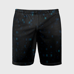 Шорты спортивные мужские Color dark blue khaki, цвет: 3D-принт