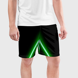 Шорты спортивные мужские Color neon green, цвет: 3D-принт — фото 2