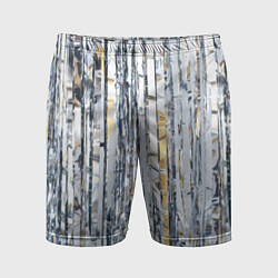 Шорты спортивные мужские Новогодний дождик, цвет: 3D-принт
