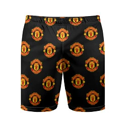 Шорты спортивные мужские Manchester United Pattern, цвет: 3D-принт