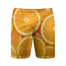Шорты спортивные мужские Апельсинчик, цвет: 3D-принт