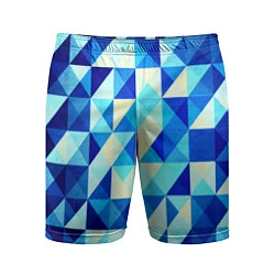 Мужские спортивные шорты Синяя геометрия