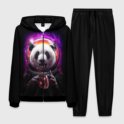 Мужской костюм Panda Cosmonaut / 3D-Черный – фото 1