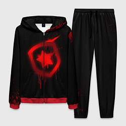 Костюм мужской Gambit: Black collection, цвет: 3D-красный