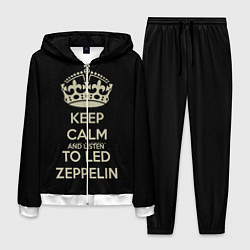 Костюм мужской Keep Calm & Led Zeppelin, цвет: 3D-белый