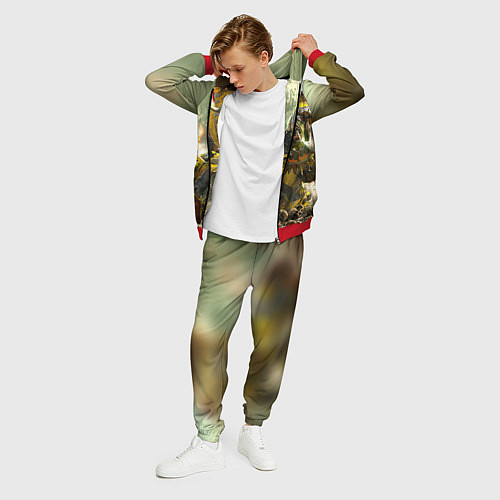 Мужской костюм WH40k warboss / 3D-Красный – фото 3