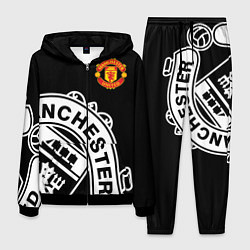 Костюм мужской Man United: Black Collection, цвет: 3D-черный