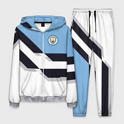 Костюм мужской Manchester City FC: White style, цвет: 3D-меланж
