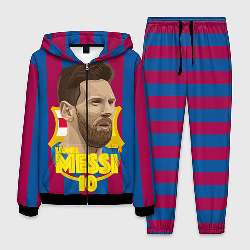 Мужской костюм FCB Lionel Messi / 3D-Черный – фото 1