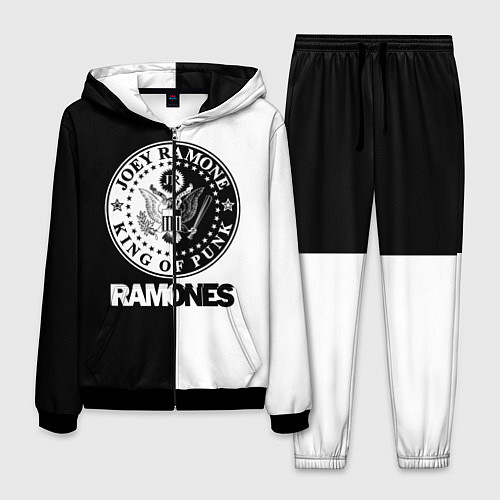 Мужской костюм Ramones B&W / 3D-Черный – фото 1