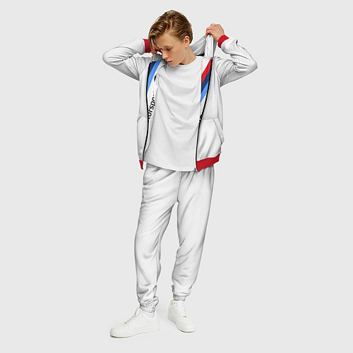 Мужской костюм BMW Motorsport: White Carbon / 3D-Красный – фото 3