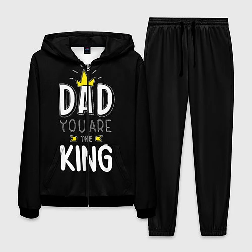 Мужской костюм Dad you are the King / 3D-Черный – фото 1