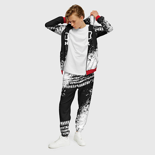 Мужской костюм Audi: Black Spray / 3D-Красный – фото 3