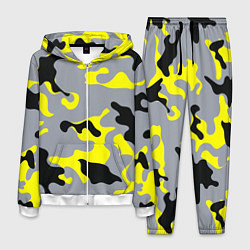 Костюм мужской Yellow & Grey Camouflage, цвет: 3D-белый