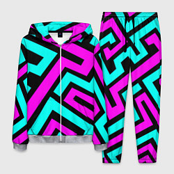 Костюм мужской Maze: Violet & Turquoise, цвет: 3D-меланж