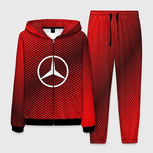 Мужской костюм Mercedes: Red Carbon / 3D-Черный – фото 1