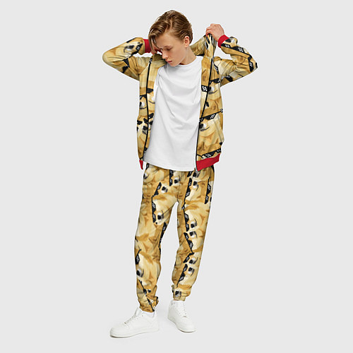 Мужской костюм Doge: Deal with it / 3D-Красный – фото 3