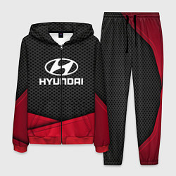 Костюм мужской Hyundai: Grey Carbon, цвет: 3D-красный
