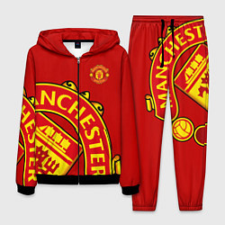 Костюм мужской FC Man United: Red Exclusive, цвет: 3D-черный