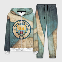 Костюм мужской FC Man City: Old Style, цвет: 3D-белый