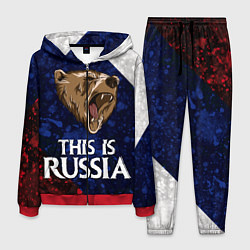 Костюм мужской Russia: Roaring Bear, цвет: 3D-красный