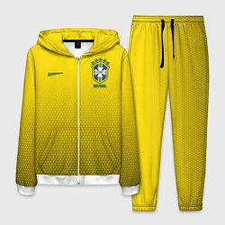 Костюм мужской Brazil Team: WC 2018, цвет: 3D-белый