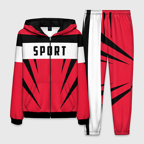 Мужской костюм Sport: Red Style / 3D-Черный – фото 1