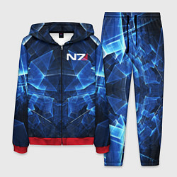 Костюм мужской Mass Effect: Blue Armor N7, цвет: 3D-красный