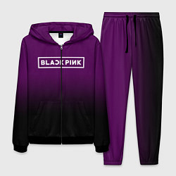 Костюм мужской Black Pink: Violet Gradient, цвет: 3D-черный