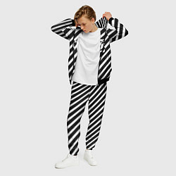 Костюм мужской BTS: B&W Stripes, цвет: 3D-черный — фото 2