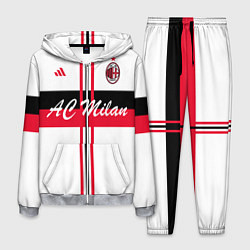 Костюм мужской AC Milan: White Form, цвет: 3D-меланж